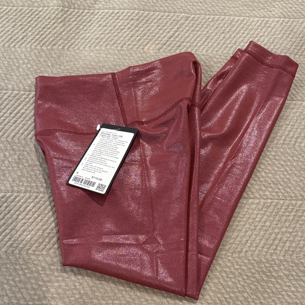 lululemon athletica Shimmering Burgundy Leggings